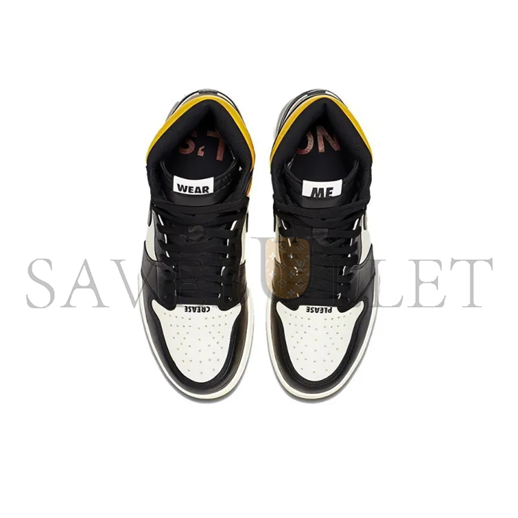 NIKE JORDAN 1 RETRO HIGH NOT FOR RESALE VARSITY MAIZE 861428-107